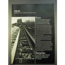 1979 Association of American Railroads Ad - Legends