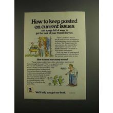 1984 U.S. Postal Service Ad - Keep Posted On Issues