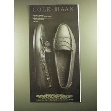 1987 Cole Haan Beefroll Penny and Camp Shawl Shoes Ad