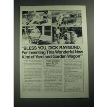 1987 DR Dick Raymond Workrest Wagon Ad - Bless You