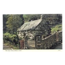 THE UGLY HOUSE, BETWS-Y-COED, used postcard 1977 postmark..Dennis =