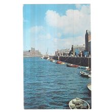 THE HARBOUR, PEEL, ISLE OF MAN used vintage postcard. 1969 postmark =