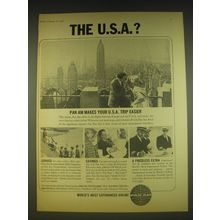 1963 Pan Am Airline Ad - The U.S.A.?