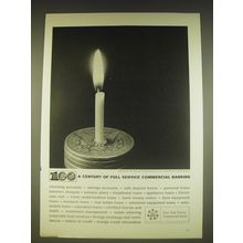 1963 Foundation for Commercial Banks Ad - A century of full service