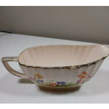 Sebring Royal China Co Royal Beige Ware trim 22 carat pure gold gravy boat