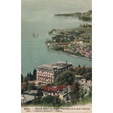 Glion Grand Hotel Righi Vaudois Lac Leman Switzerland Postcard