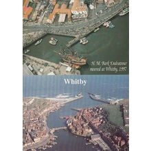 HM Bark Endeavour Ship at Whitby 1997 2x Spectacular Harbour Aerial Postcard s