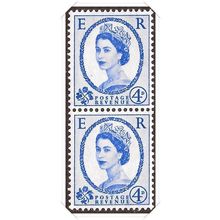 QEII Pre Decimal Wilding Definitive 4d Strip of 2 Unmounted Mint hrd2a
