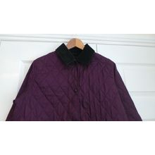 BARBOUR SHAPED LIDDESDALE LADIES JACKET SIZE - 14 PURPLE