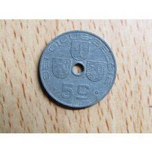 Belgium 1941 5 Centime Belgique (French Text) Coin