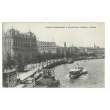 London, Thames Embankment & Cleopatra's Needle.