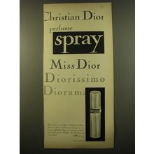 1961 Christian Dior Miss Dior Spray Perfume Advertisement