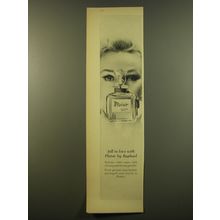 1961 Raphael Plaisir Perfume Advertisement - Fall in love with Plaisir