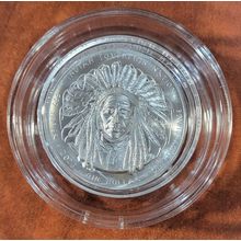 1 Oz Silver Collectible Crazy Horse Sioux Native American BU Mintage Of 5000