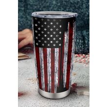 Dirty blue American Flag Stainless Steel Insulated Tumbler 20oz