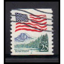Used 2280a 25c U.S. Flag Fine CNS 9 PA6198
