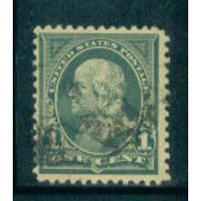 Used 279 1c Benjamin Franklin Fine M04270