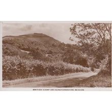 British Camp On Hereford Beacon Herefordshire Real Photo Postcard
