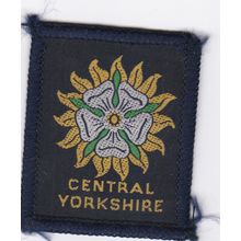 Scout County Badge UK - Central Yorkshire - Hessian Back (BX123)