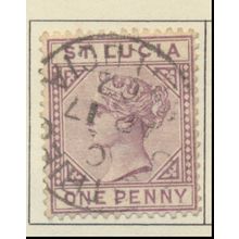 St. Lucia Stamp Scott #29, Used