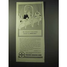 1950 Koppers Pressure-Creosoted Wood Telephone Poles Ad