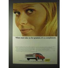 1966 Hertz Rent-a-Car Ad - Men Take Us For Granted