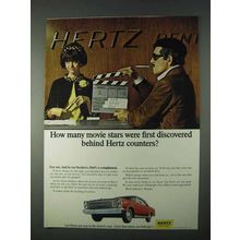 1966 Hertz Rent-a-Car Ad - How Many Movie Stars?