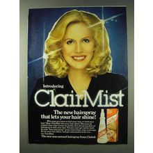 1978 Clairol ClairMist Hairspray Ad - Hair Shine