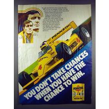 1980 Pennzoil Motor Oil Ad - Johnny Rutherford