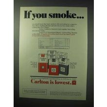 1983 Carlton Cigarettes Ad - If You Smoke