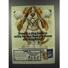 1983 Carnation Come 'n Get It Dog Food Ad - 4-Flavor