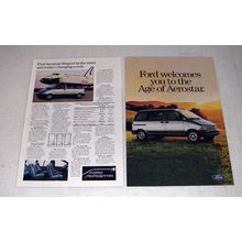 1985 Ford Aeorstar Ad - Space Shuttle Enterprise