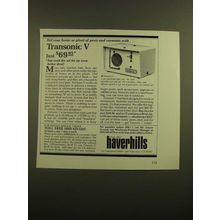 1988 Haverhills Transonic V Ad - Rid Home of Pests and Varmints