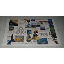 1988 Hawaii Visitors Bureau Ad - How to Avoid Hawaii's 283 Beautiful Beaches