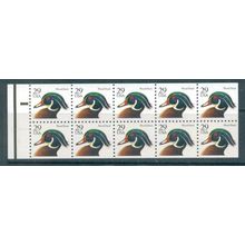 2484a 29c Wood Duck Very Fine MNH Pane/10 P# 1111 L00011 (2)