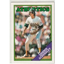 1988 Topps Dennis Eckersley baseball card #72 -NM-HOF- Athletics