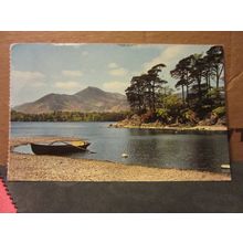 FRIARS CRAG and DERWENTWATER. KESWICK used vintage postcard by Jarrold. 1966 pm