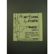 1949 Harper Book Ad - The Art of Living by Steinberg