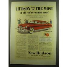 1949 Hudson Car Ad - Hudson brings you the most of all you've wanted