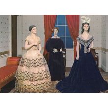 Daughter Of US President Martin Van Buren Dress Postcard