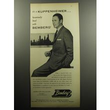 1957 Bemberg Rayon Advertisement - Kuppenheimer Suit