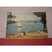 WINDERMERE, WESTMORLAND used vintage postcard J.Arthur Dixon 1975 pm =