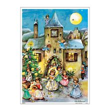 10065 - Korsch Advent - Angel Parade - 11.5"H x 8"W x .1"D