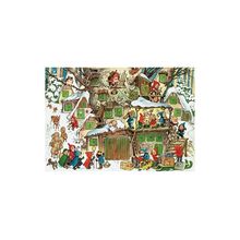 10393 - Korsch Advent - Tree Village - 11.75"H x 10.5"W x .1"D