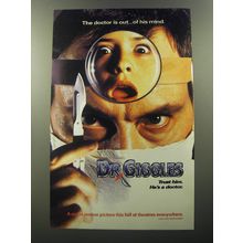 1992 Dr Giggles Movie Advertisement - The doctor is out.. Of his mind