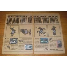 1994 Konami Lethal Enforcers II: Gun Fighters video game Ad - Go west young man