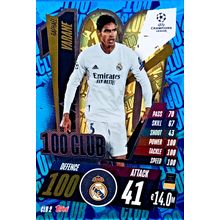 Match Attax Extra 2020/21 - 20/21 Raphaël Varane 100 Club CLU2 Real Madrid