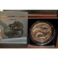 10 Gram Silver-145 Gram Copper Collectible Giant Anaconda Predator Only 500 Made