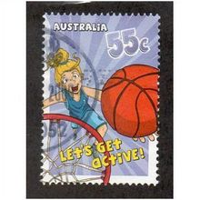 AUS 2009 55c 'LETS GET ACTIVE' FINE USED (EBID29-091)