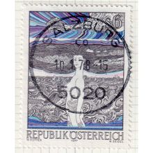 1977 AUSTRIA sg1797 6s MULTICOLOURED FINE USED (GAP1)